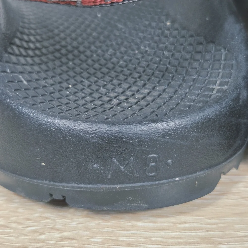 Chaco Z/Cloud Hiking Sport Sandals‎ Black Red Gray Webbing Men's 8